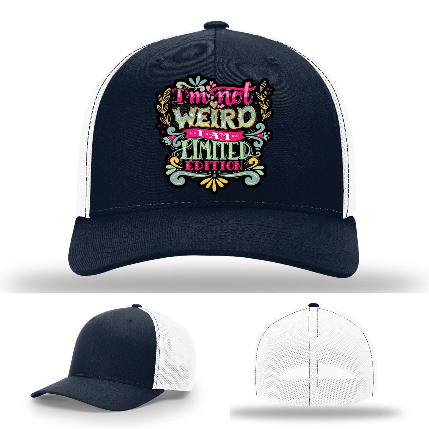 I’m Not Weird Leather Patch Hat