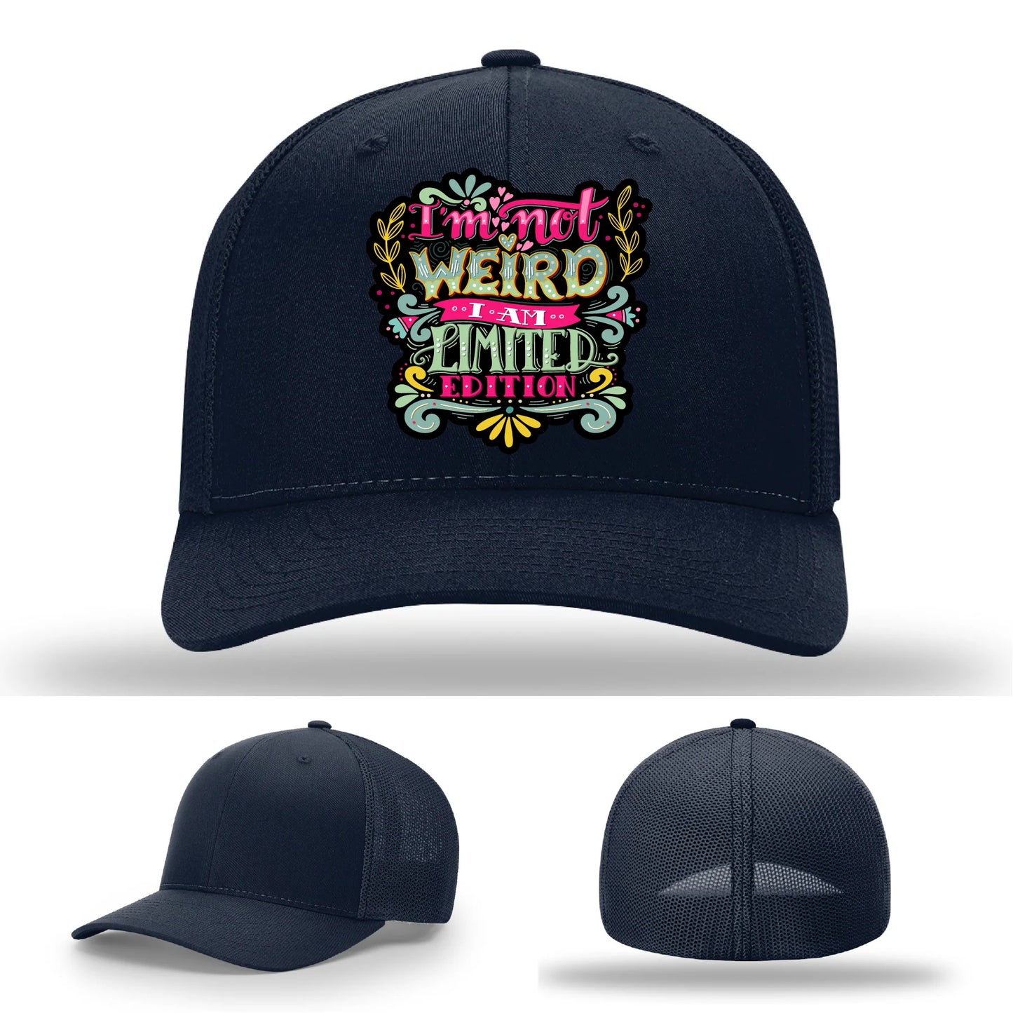 I’m Not Weird Leather Patch Hat