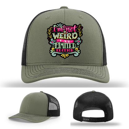 I’m Not Weird Leather Patch Hat