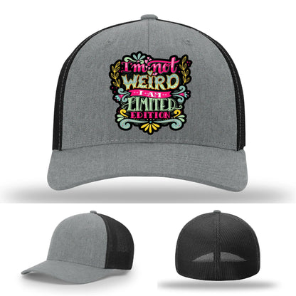 I’m Not Weird Leather Patch Hat