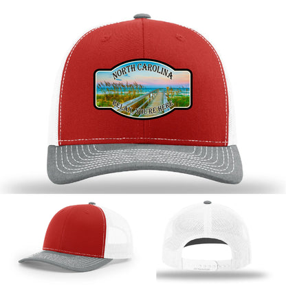 Relax You’re Here Leather Patch Hat