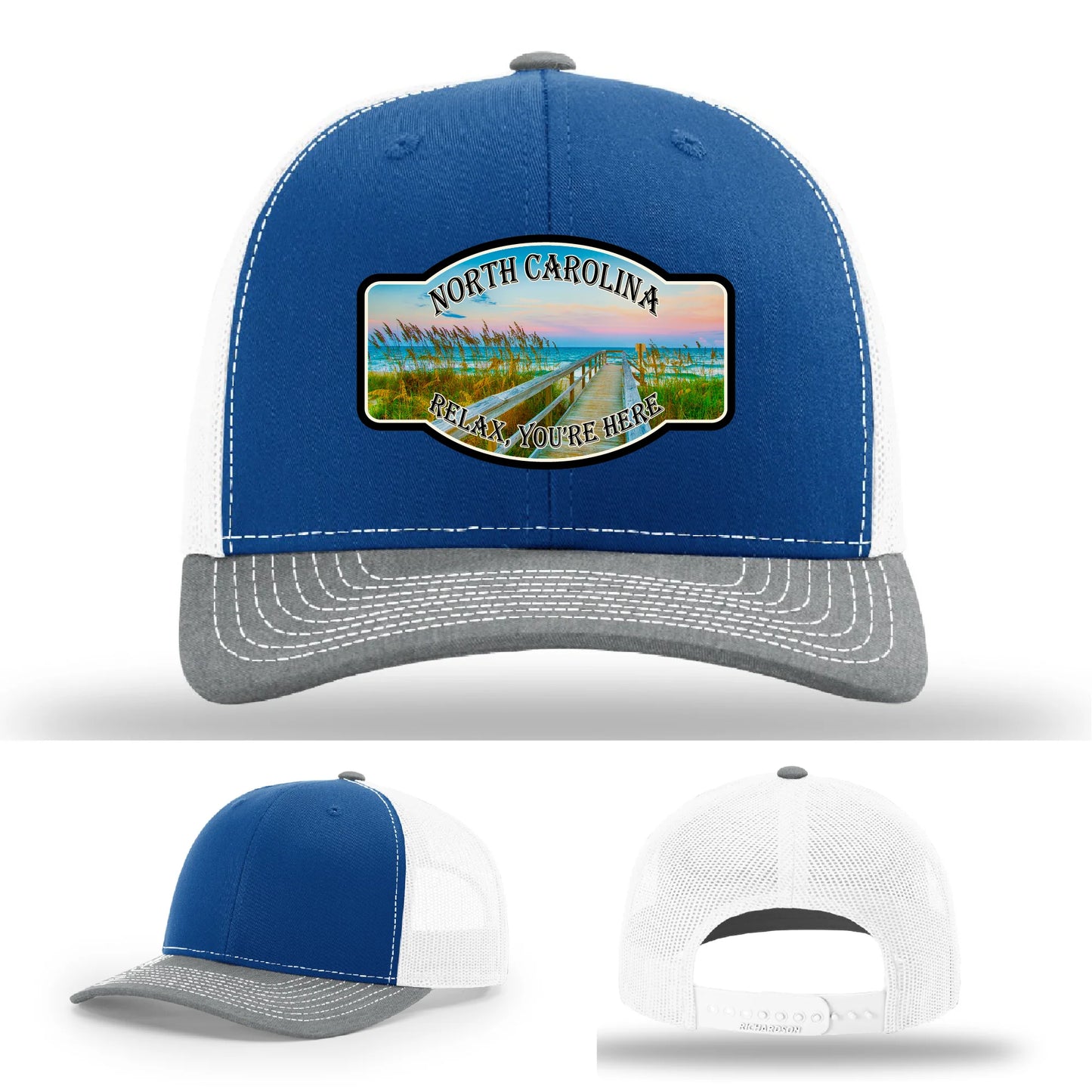 Relax You’re Here Leather Patch Hat