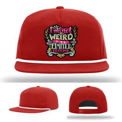 I’m Not Weird Leather Patch Hat