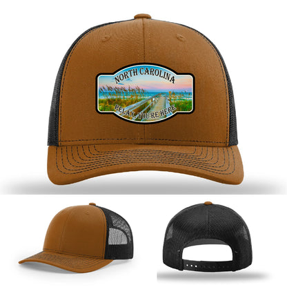 Relax You’re Here Leather Patch Hat