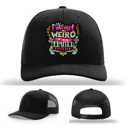 I’m Not Weird Leather Patch Hat