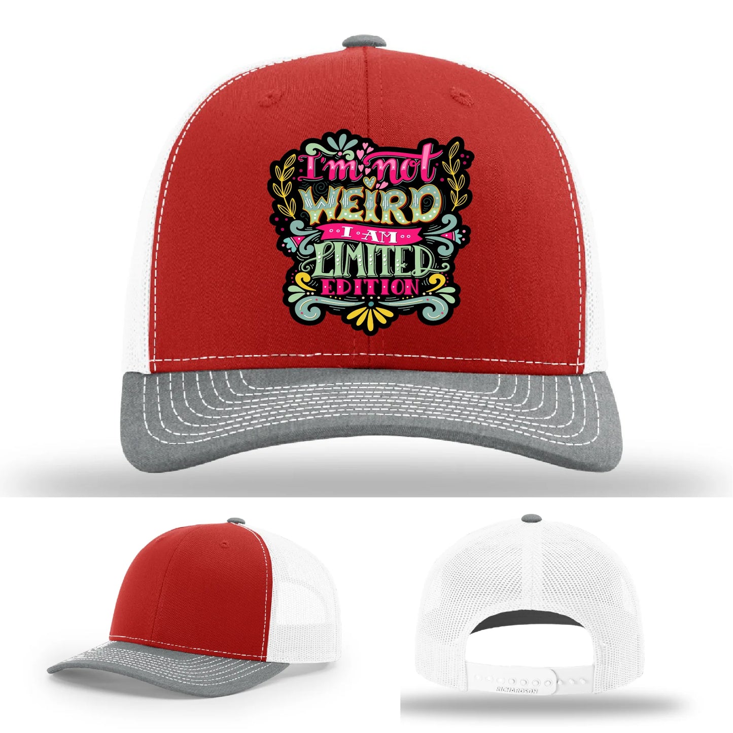 I’m Not Weird Leather Patch Hat