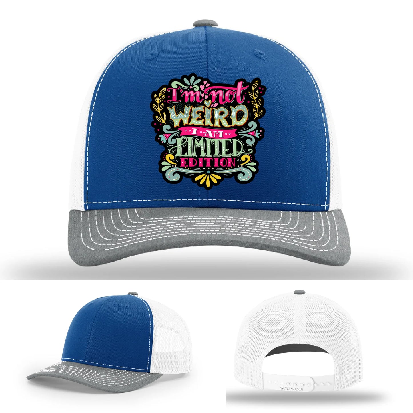 I’m Not Weird Leather Patch Hat
