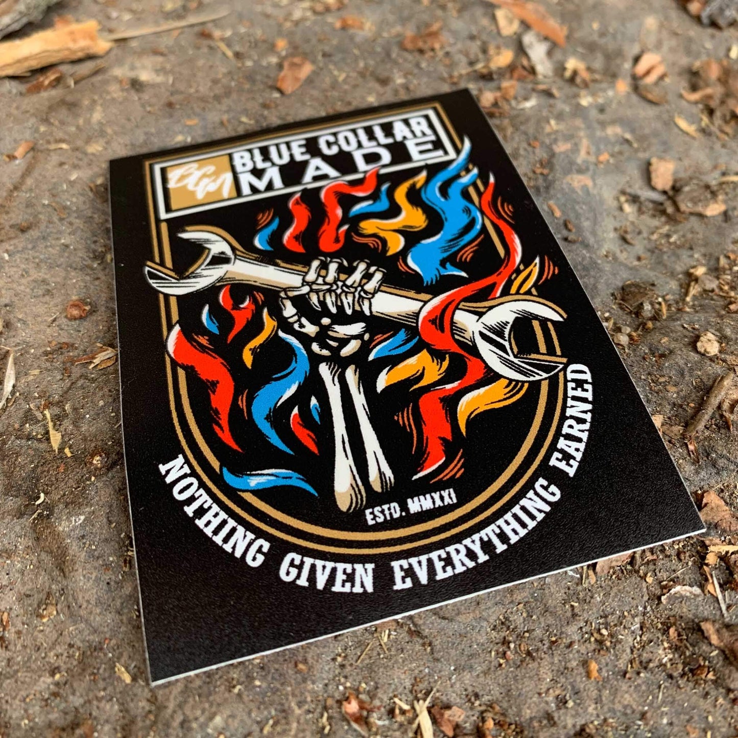 BCM Flames Sticker