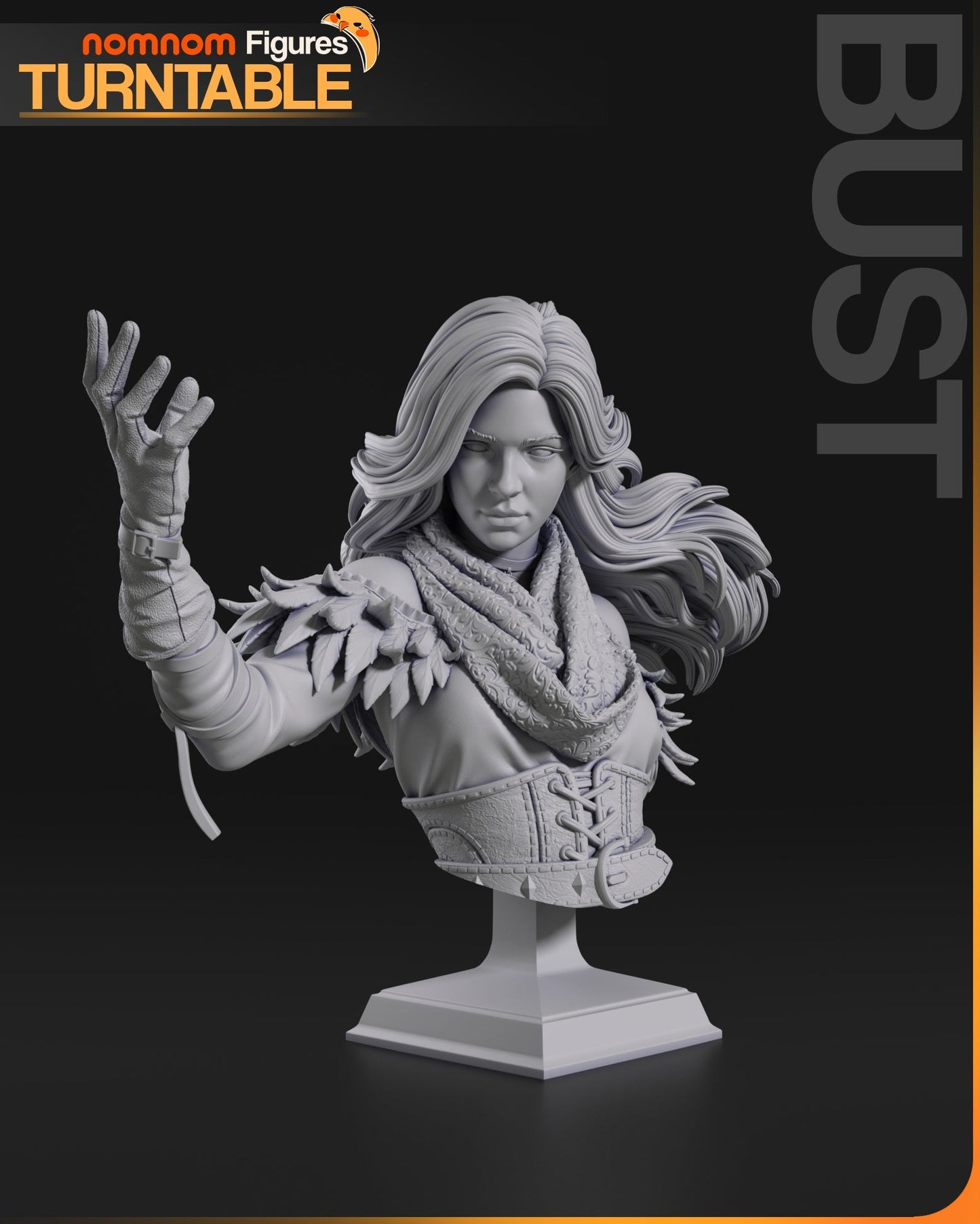 Yennefer - Witcher - 75mm, 1:10 Scale, Bust