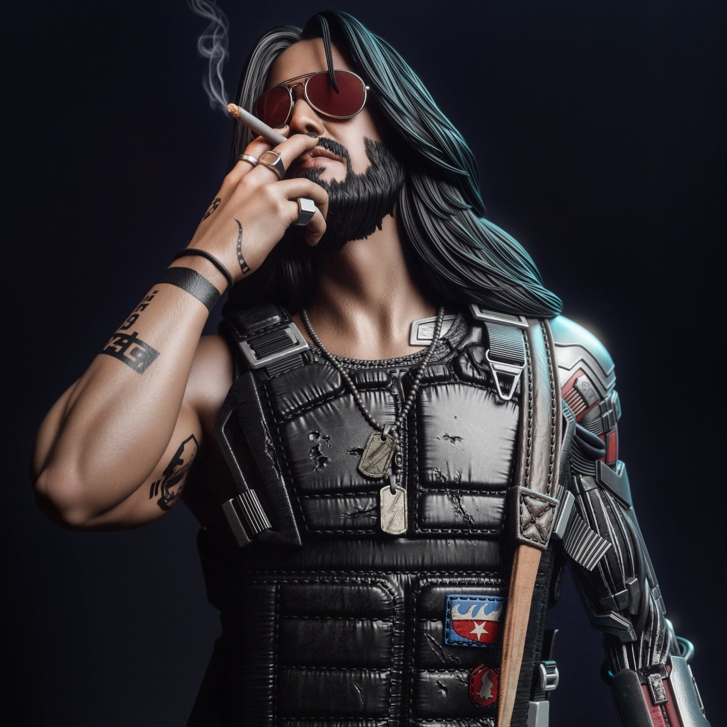 Johnny Silverhand - Cyberpunk 2077 - 1:6, 1:9 Scale