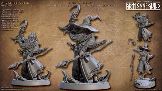 Cornelius Greathat Wizard Miniature