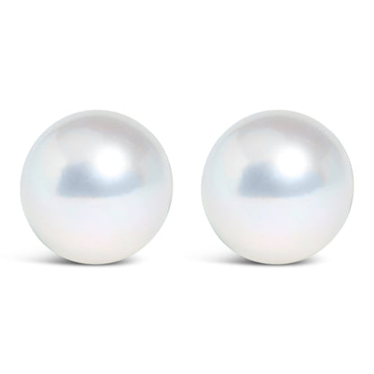 .925 Sterling Silver 5-5.5MM Cultured Freshwater Pearl Solitaire Stud Earrings