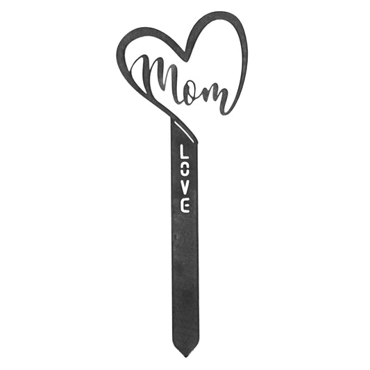 Corten Steel Mom Garden Stake