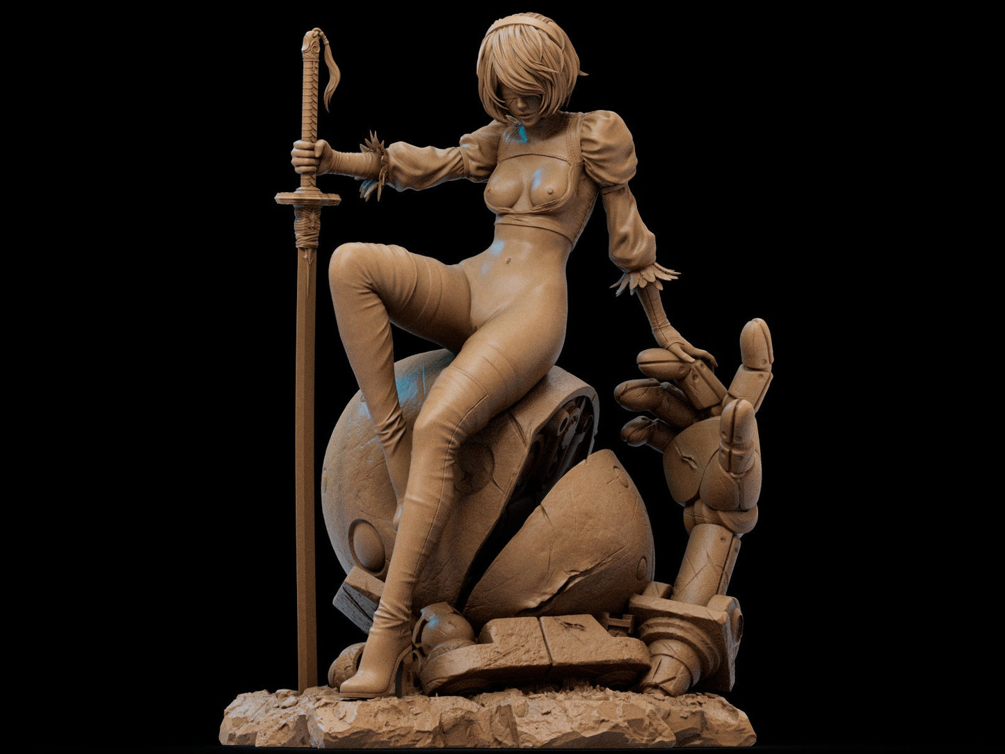 YoRHa No.2 Type B - Nier Automata (SFW/NSFW 18+) - 1:6, 1:9, 1:12 Scale