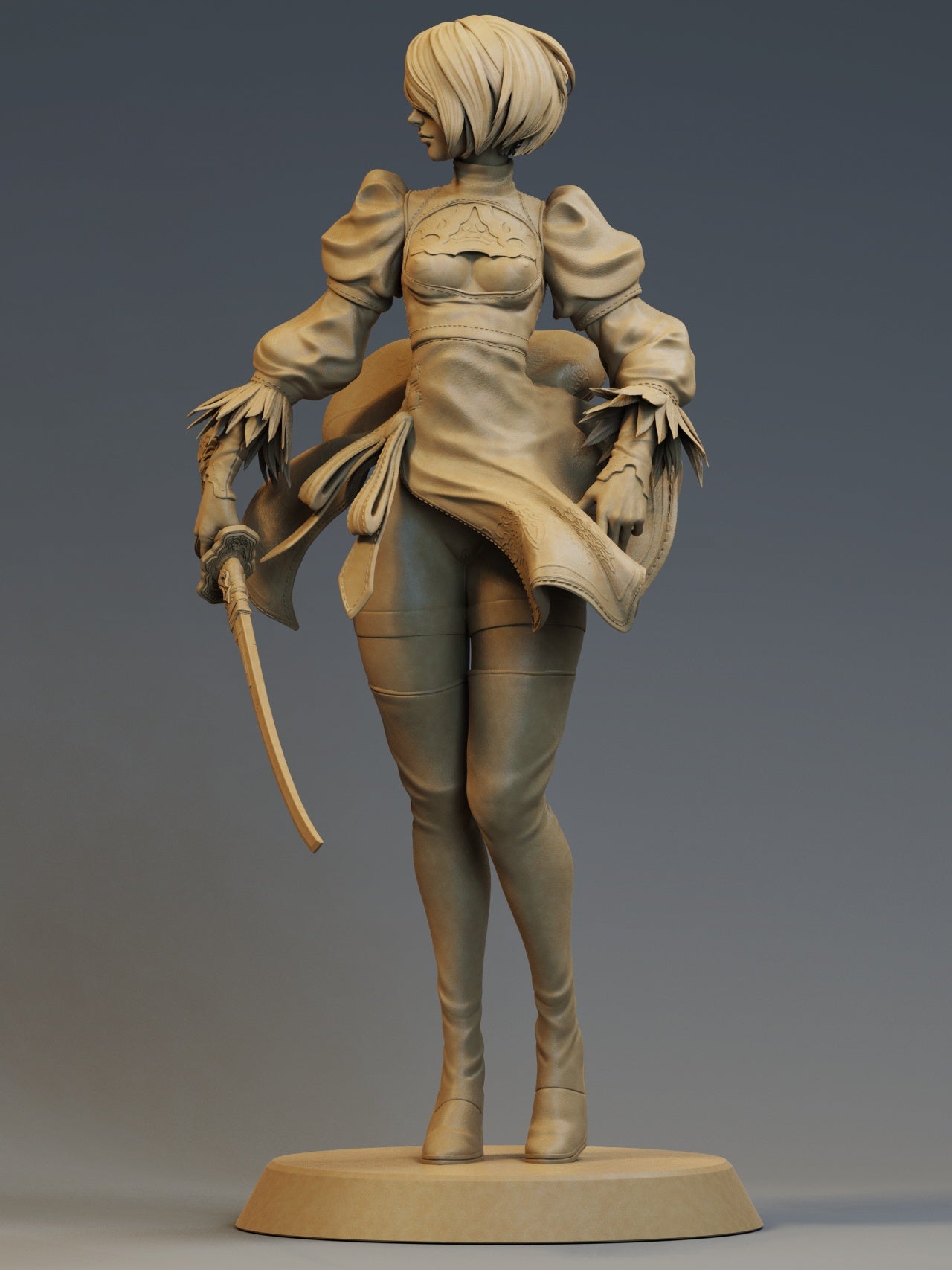 YoRHa No.2 Type B - Nier Automata (SFW/NSFW 18+) - 1:6, 1:12 Scale