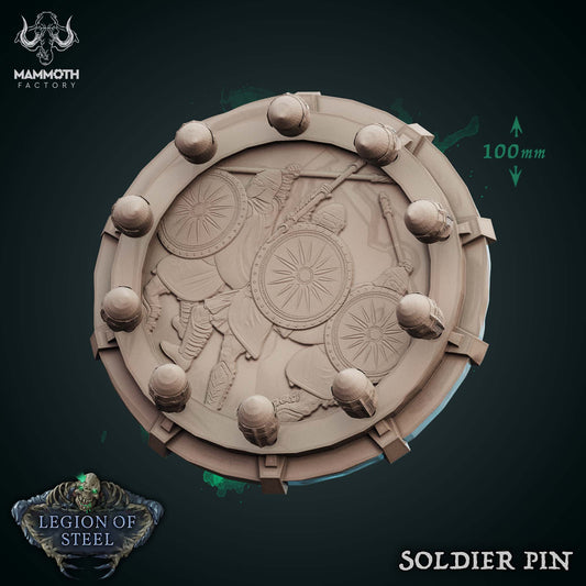 Mass Combat Markers – Skull Zombie Coin, Soldier Pin, Zombie Pin – Tabletop RPG Accessories