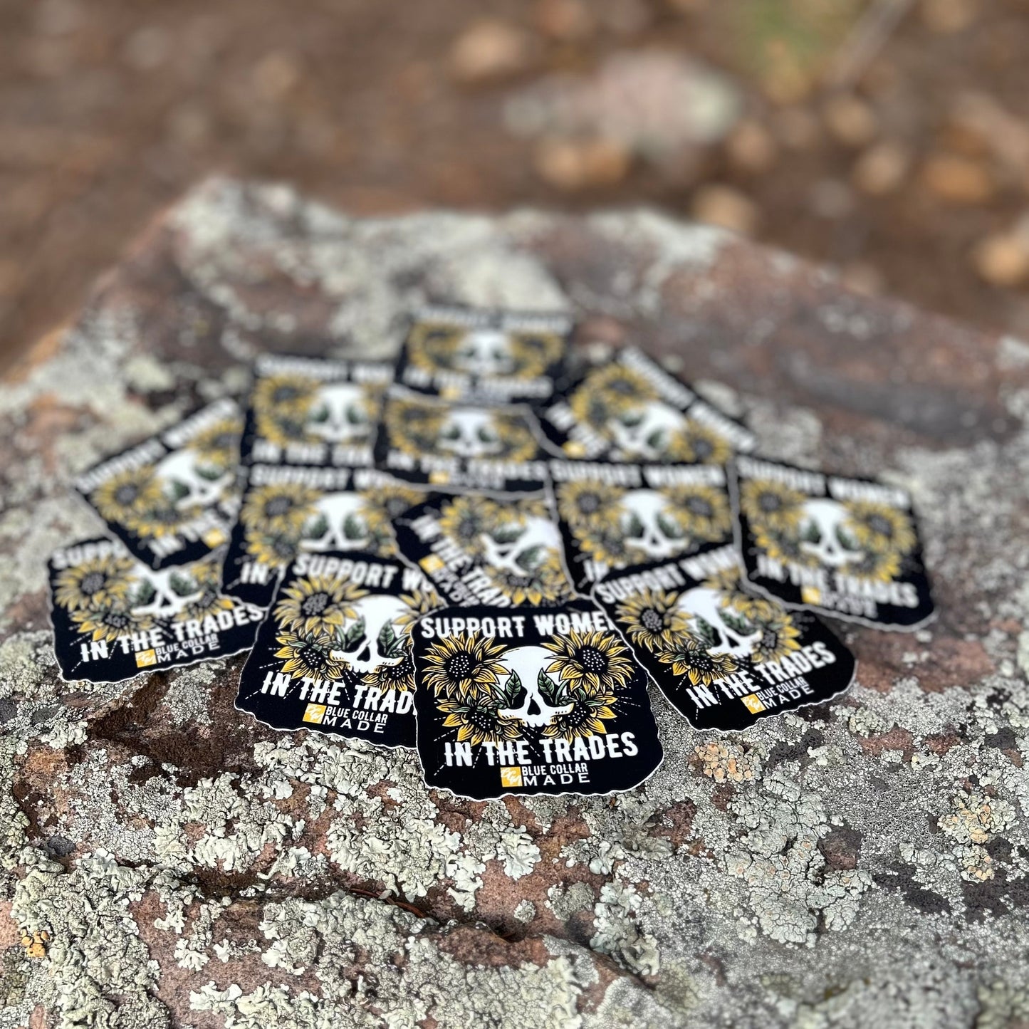 Sunflower Support Women in the Trades Sticker