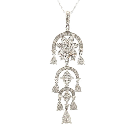 1.50ct Diamond Fashion Pendants 14KT White Gold