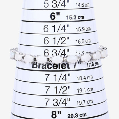 10.26 Carat Genuine Opal .925 Sterling Silver Bracelet