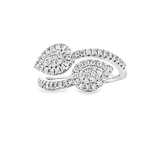 Genuine .50ct Diamond Ring 10KT White Gold
