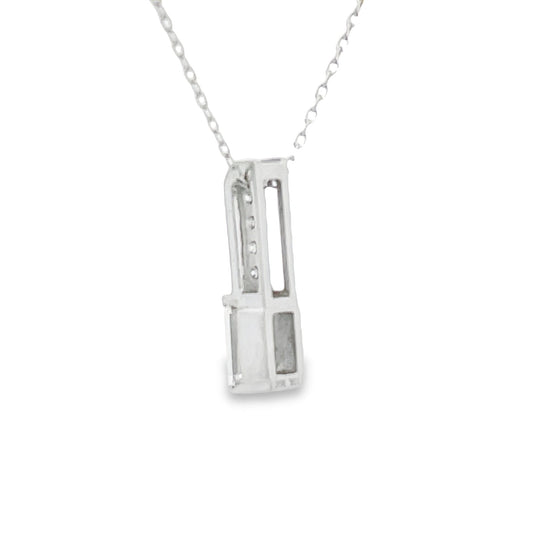 .06ct Zircon Diamond Fashion Pendants 10KT White Gold