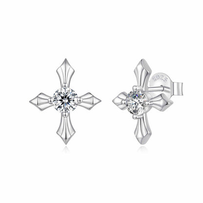 925 Sterling Silver 0.30 Carat Genuine Moissanite Earrings for Women