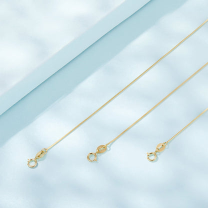 925 Sterling Silver + Plated White Gold 40cm Necklace