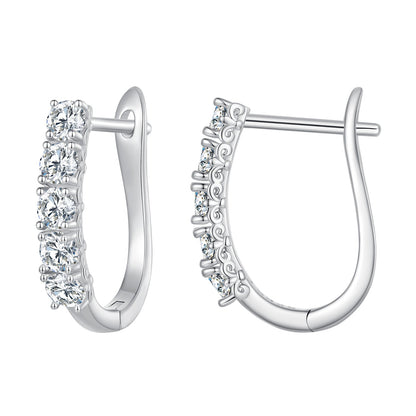 S925 Sterling Silver Moissanite Earrings 0.30 Carat for Women