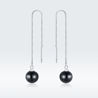 925 Sterling Silver Earrings with Quality Shell Pearl for Women