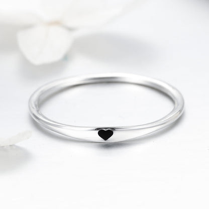 925 Sterling Silver Ring - Size 5.0, 2mm Width, S925 for Women