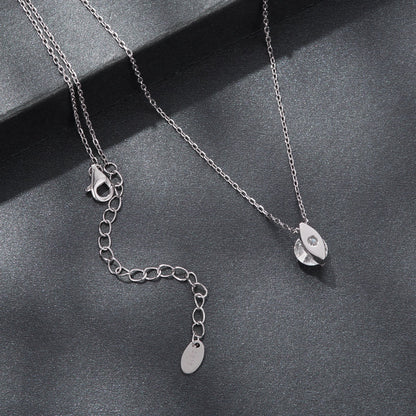 925 Sterling Silver 0.65 Carat Genuine Moissanite Necklace for Women