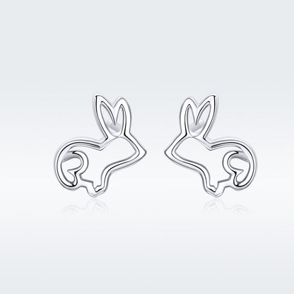 S925 Sterling Silver Plated Platinum Earrings