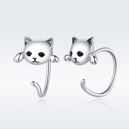 925 Sterling Silver Earrings with Pavé Setting and CZ Stones