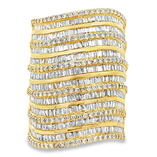 3.25ct Diamond Ring 14KT Yellow Gold