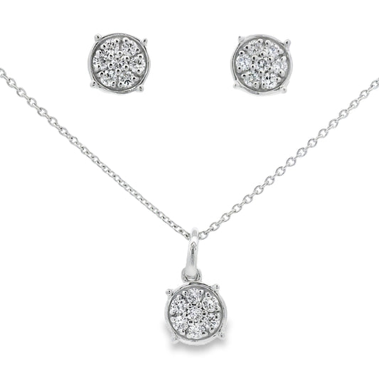 .63ct Lab Grown Diamond Jewelry sets Sterling Silver