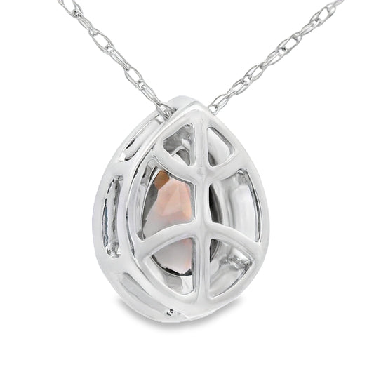 .39ct Quartz Diamond Fashion Pendants 10KT White Gold