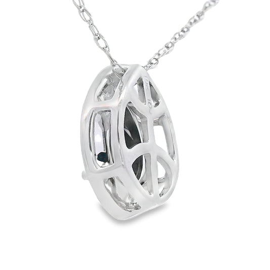 .03ct Onyx Diamond Fashion Pendants 10KT White Gold