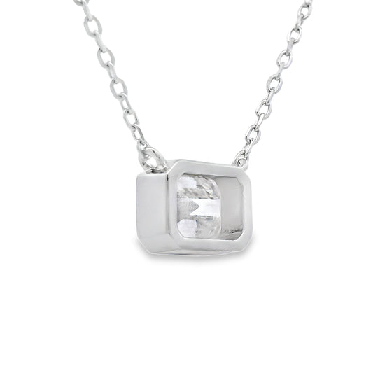 .85ct Moissanite Pendant Sterling Silver