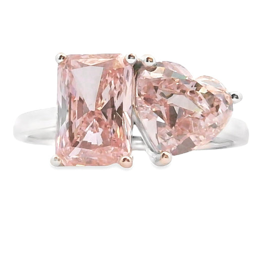 Natural 4.00ct Lab Grown Diamond Ring 14KT White Gold