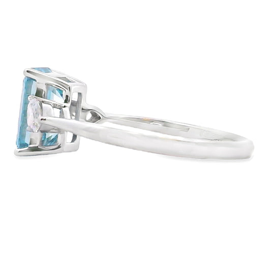 2.50ct Lab Grown Diamond Eng Only 14KT White Gold