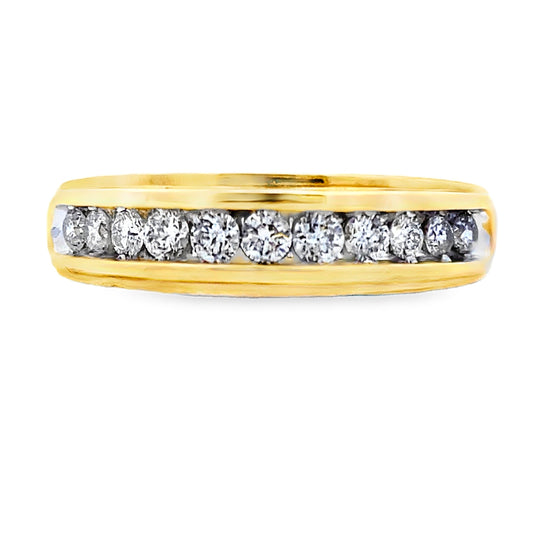 .38ct Diamond Wedding Band Ring 10KT Yellow Gold