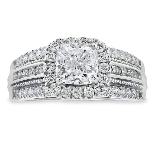 1.53ct Lab Grown Diamond Eng Only 10KT White Gold