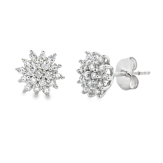 .33ct Lab Grown Diamond Earrings 10KT White Gold