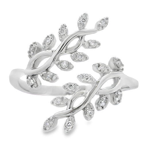 .10ct Diamond Ring Sterling Silver