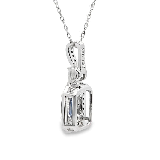 .66ct Sapphire Diamond Fashion Pendants 10KT White Gold