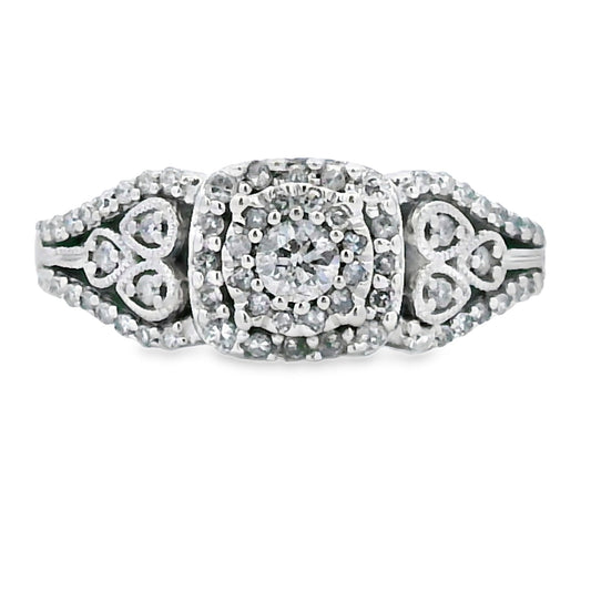 .50ct Diamond Ring 10KT White Gold