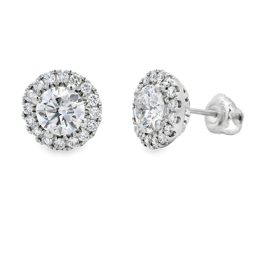 2.00ct Lab Grown Diamond Stud Earrings 10KT White Gold
