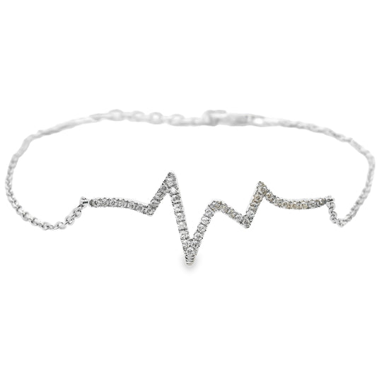 .10ct Diamond Bracelet 14KT White Gold