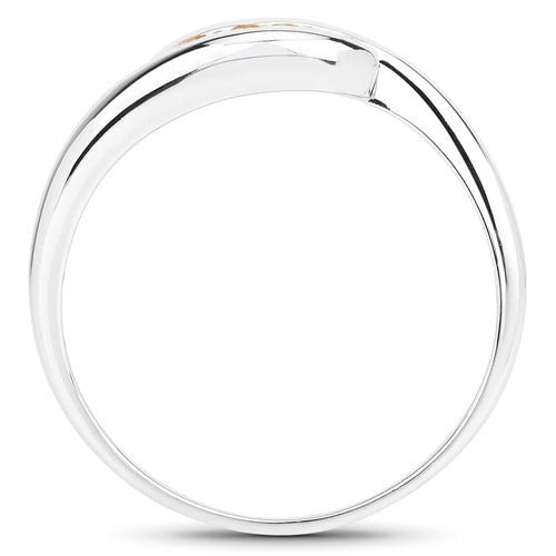 0.55 Carat Genuine Citrine .925 Sterling Silver Ring