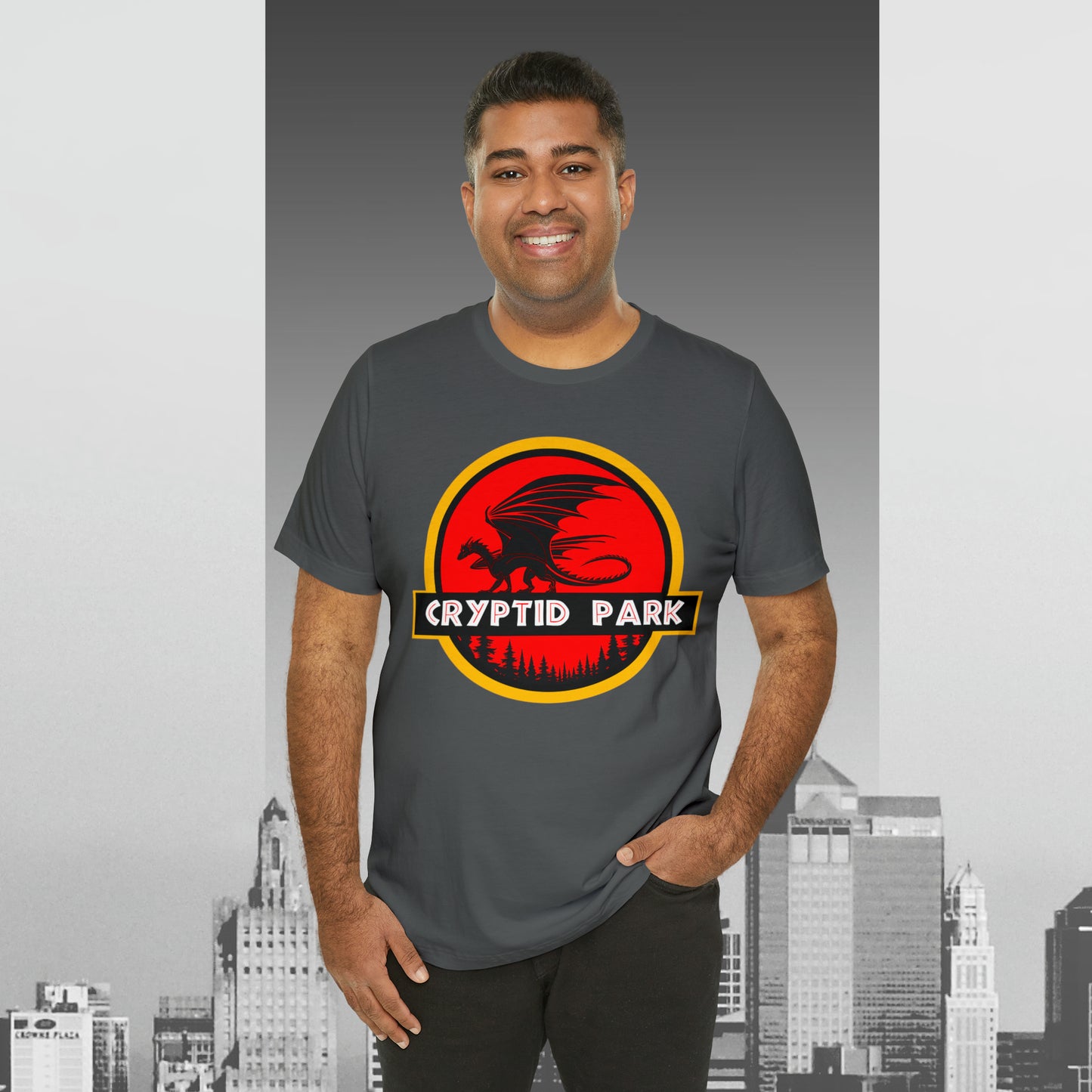 Cryptid Park Series Present The Dragon Unisex Jersey Short Sleeve Tee